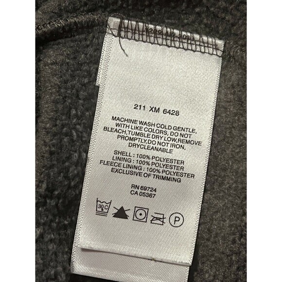 Columbia Men's LG Gray Soft Sweater Knit Fleece Lined Long Sleeve 1/4 Zip Shirt - Picture 10 of 10